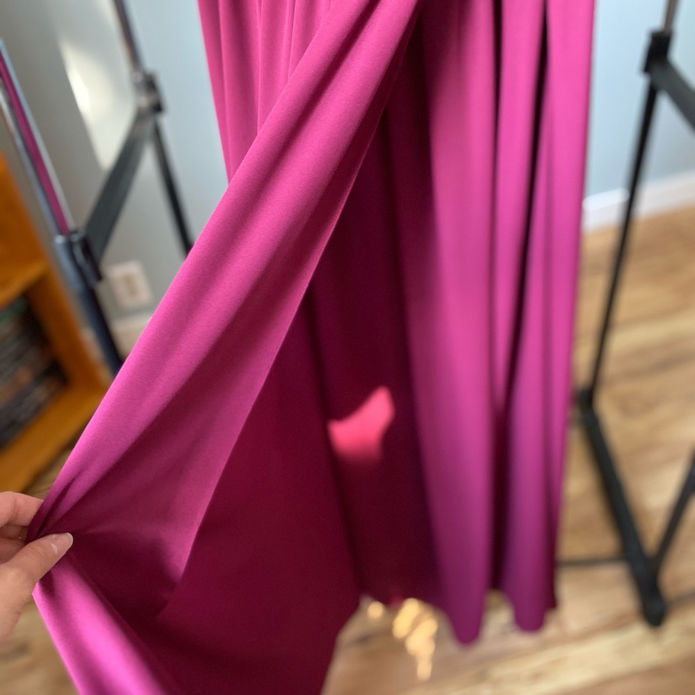 Wine Coloured Maxi Skirt